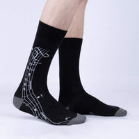 Sock it to Me Music is my Forte Mens Crew Socks