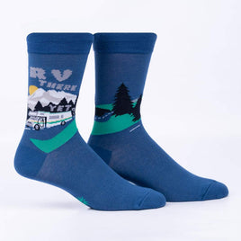 Sock it to Me RV There Yet Mens Crew Socks