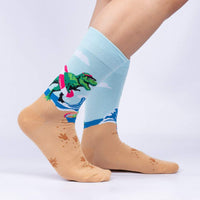 Sock it to Me Dinos Gone Wild Mens Crew Socks