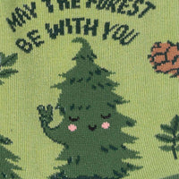 Sock it to Me May The Forest Be With You Womens Crew Socks