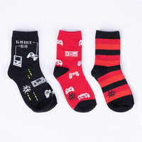 Sock it to Me Game On Junior Crew Socks 3-Pack