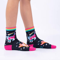 Sock it to Me Space Cats Youth Crew Socks 3-Pack