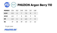 Powerslide Phuzion Argon Berry 110 Inline Skates