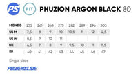 Powerslide Phuzion Argon Black 80 Inline Skates