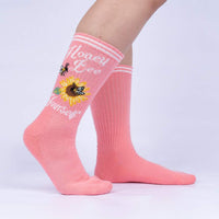 Sock it to Me Honey Bee Yourself Ribbed Crew Athletic Socks