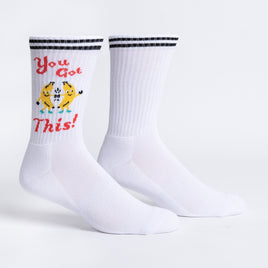 Sock it to Me You Got This! Ribbed Crew Athletic Socks