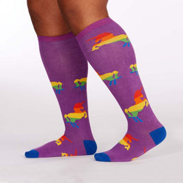 Sock it to Me Pride and Fabulous Stretch Knee High Socks
