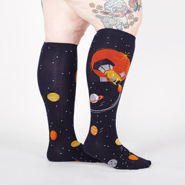 Sock it to Me Fly Me To The Sun Stretch Knee High Socks