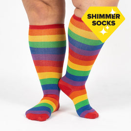 Sock it to Me March with Pride Stretch Knee High Socks
