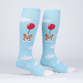 Sock it to Me Pup, Pup and Away Stretch Knee High Socks