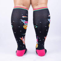 Sock it to Me Space Cats Stretch Knee High Socks
