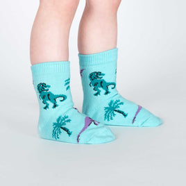 Sock it to Me Land of the Dino Toddler Crew Socks