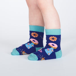 Sock it to Me Glazed Galaxy Toddler Crew Socks