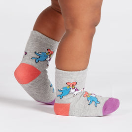 Sock it to Me Great Horns Think Alike Toddler Crew Socks