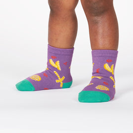 Sock it to Me Everyday is Fry-Day Toddler Crew Socks