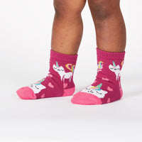 Sock it to Me Look at Me Meow Toddler Crew Socks