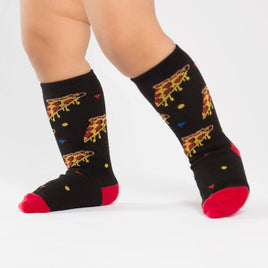 Sock it to Me Pizza Party Todder Knee High Socks