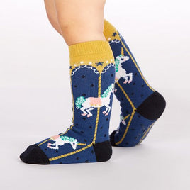 Sock it to Me Carousel Toddler Knee High Socks