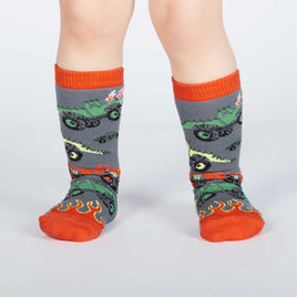 Sock it to Me Monster Truck Toddler Knee High Socks