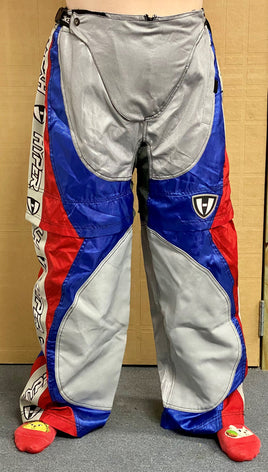 Hyper Titanium Hockey Pants Silver Red and Blue