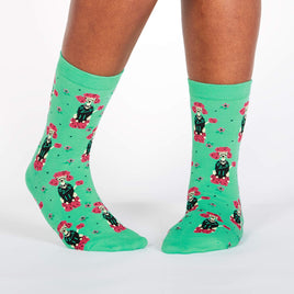 Sock it to Me Punk Poodle Womens Crew