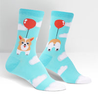 Sock it to Me Pup, Pup and Away Womens Crew Socks