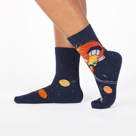 Sock it to Me Fly Me To The Sun Womens Crew Socks