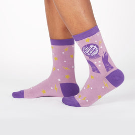 Sock it to Me Future is in Our Hands - Hello Lucy Womens Crew Socks