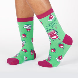 Sock it to Me Kindness is My Jam - Hello Lucy Womens Crew Socks