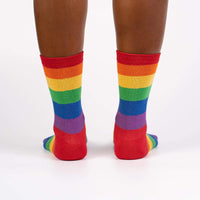 Sock it to Me Radiant Rainbow Womens Crew Socks