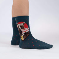 Sock it to Me Bearly Awake Womens Crew Socks