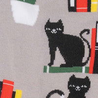 Sock it to Me Booked for Meow Womens Crew Socks