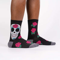 Sock it to Me Sugar Skull Womens Crew Socks