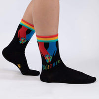 Sock it to Me Together Womens Crew Socks