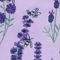 Sock it to Me Bees and Lavender Womens Crew Socks