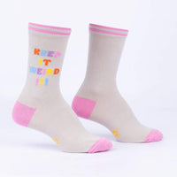 Sock it to Me Keep it Weird! Womens Crew Socks