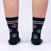 Sock it to Me Peace Of Mind Womens Crew Socks