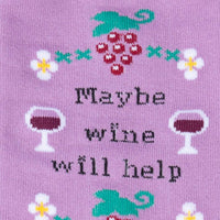 Sock it to Me Maybe Wine Will Help Womens Crew Socks