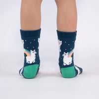 Sock it to Me Llam-where over the Rainbow Junior Crew Socks