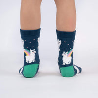 Sock it to Me Llam-where Over the Rainbow Youth Crew Socks