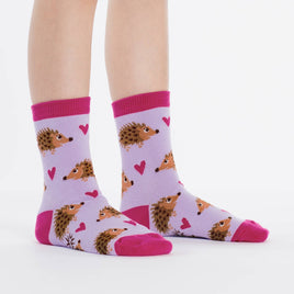 Sock it to Me Hedgehog Heaven Junior Crew Socks