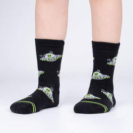 Sock it to Me Alien Craft Junior Crew Socks