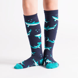 Sock it to Me Shark Attack Junior Knee High Socks