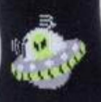 Sock it to Me Alien Craft Junior Crew Socks