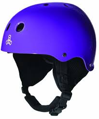Triple 8 O'School Audio Snow Helmet Purple Gloss