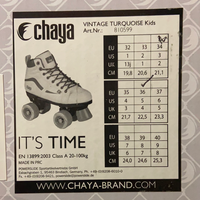 Chaya Glide JUNIOR Turquoise Roller Skates