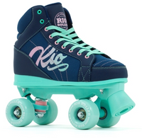 Rio Roller Lumina Roller Skates Navy Green + FREE SFR SKATE BAG