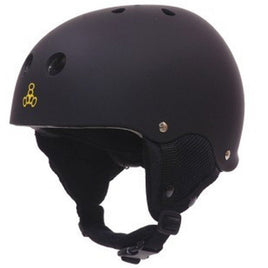 Triple 8 O'School Snow Helmet Black Gloss